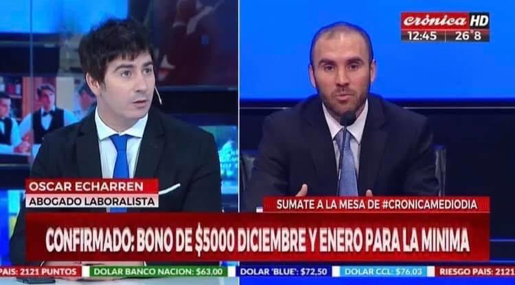 Bono de $5.000 diciembre y enero